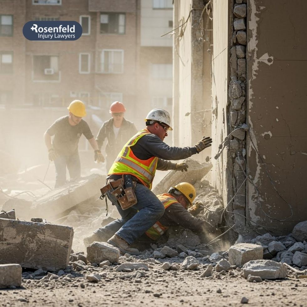 Chicago lawyer for demolition workplace accidents due to improper containment and exclusion zones