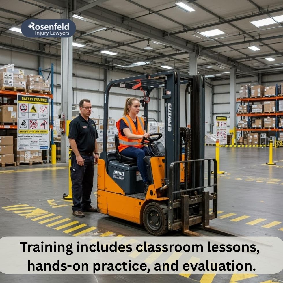 Lawyer on hands on training in Chicago.