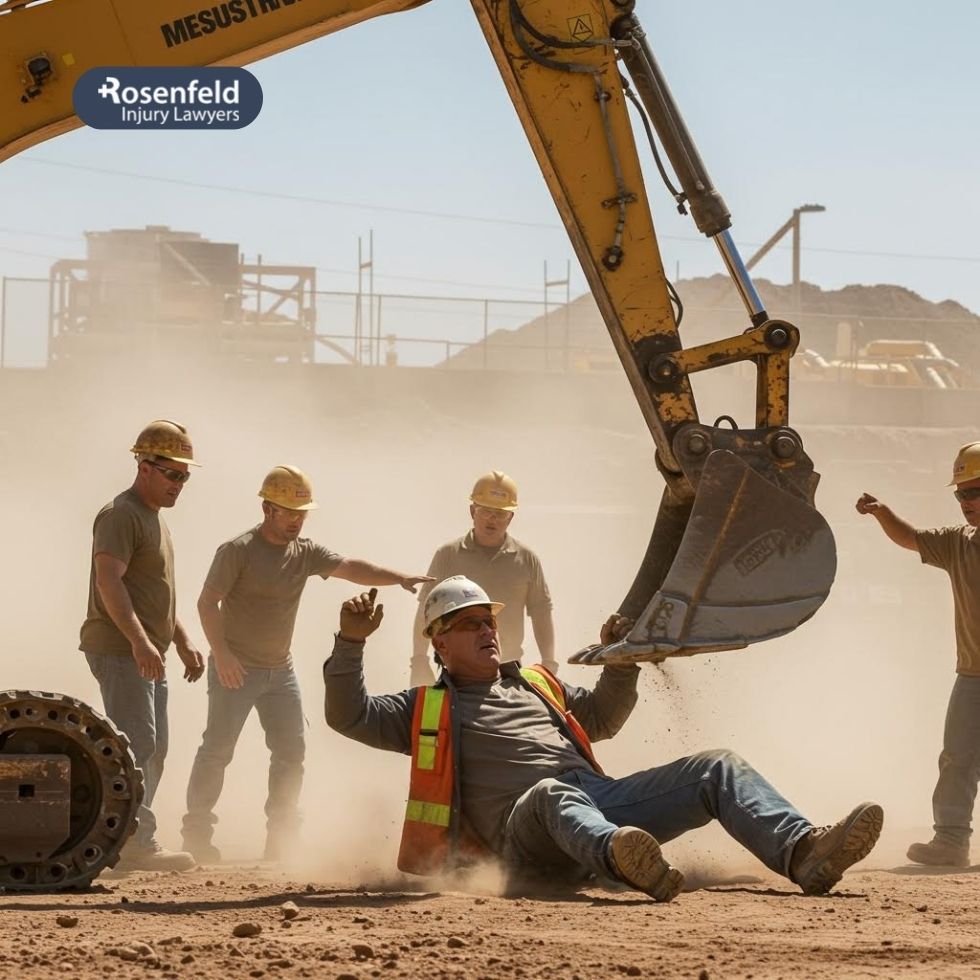 Illinois lawyer for a backhoe front end loader accident.