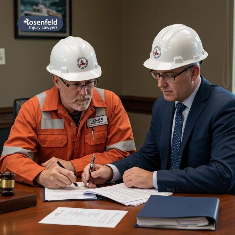 Injured seaman filing a lawsuit for compensation after a maritime accident