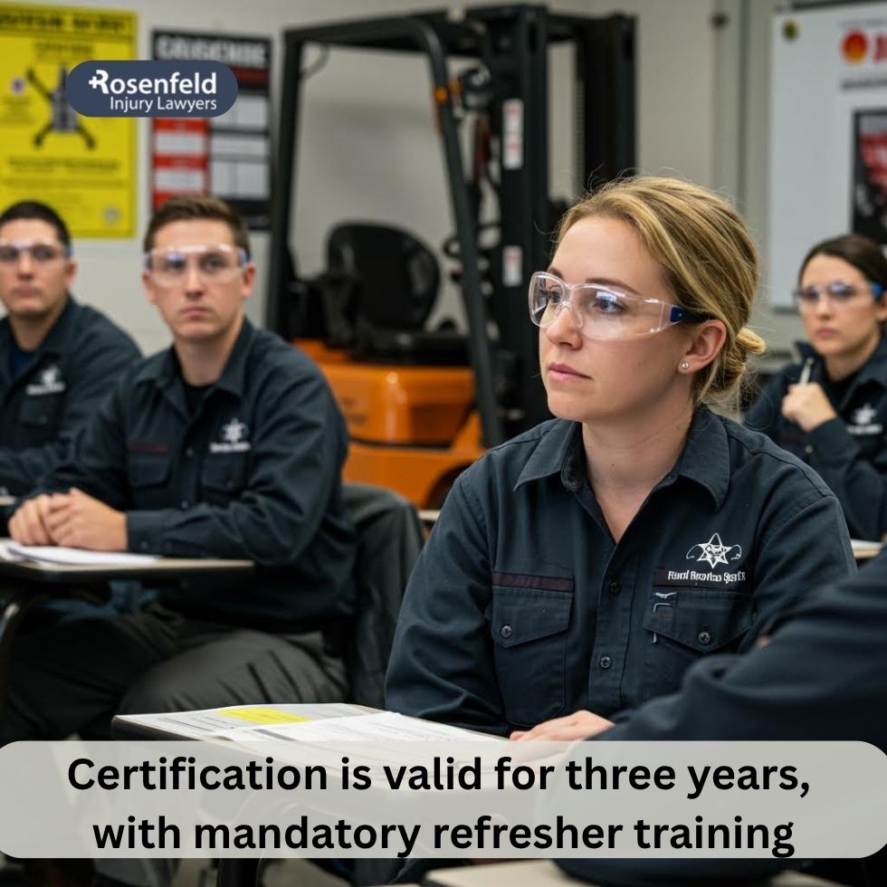 Online training program for forklift operators