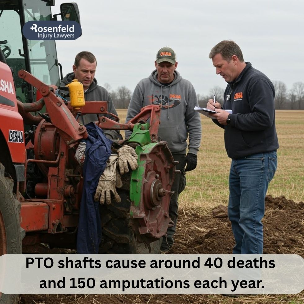 An attorney for when a PTO-powered auger injures someone.
