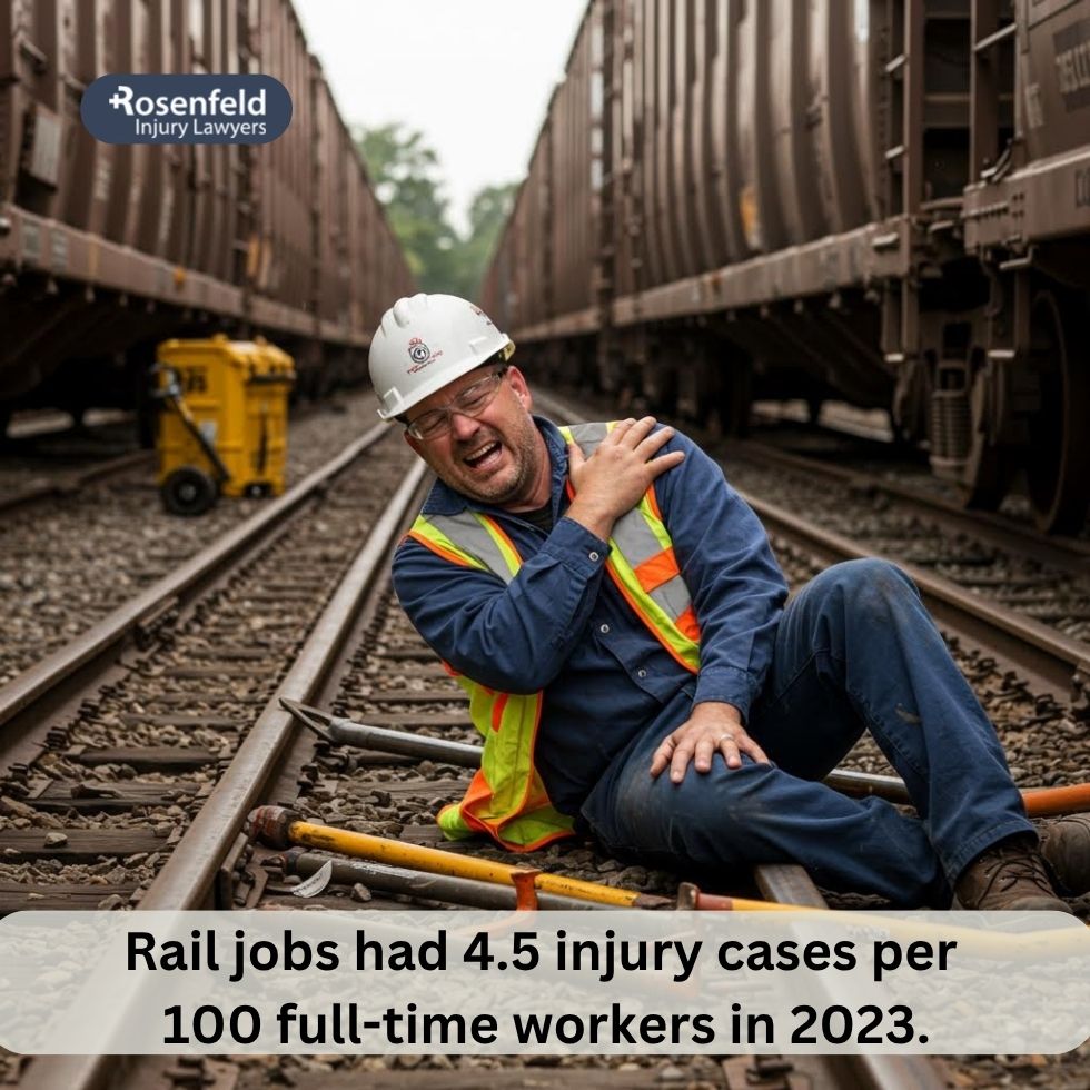 Lawyer discusses injury statistics per million train miles.