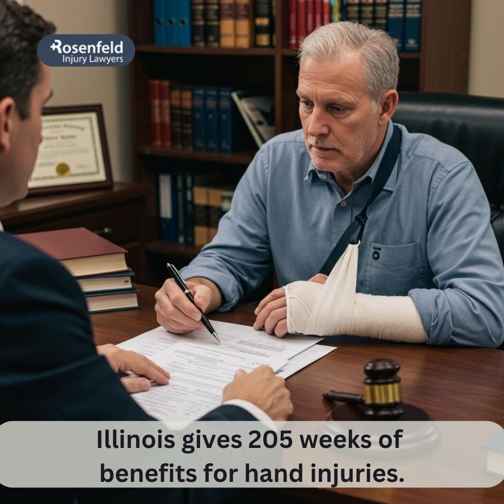 An attorney for a broken bone in an injured limb.
