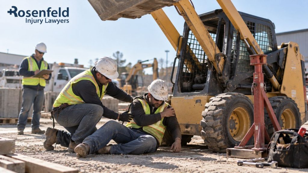 skid steer lift arm crush injury legal rights guide
